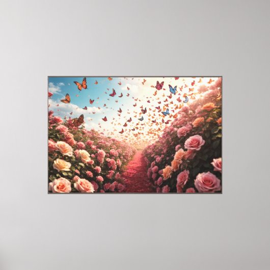 Roos Paradijs Canvasprint Canvas Afdruk (Voorkant)