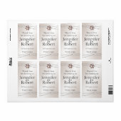 Roos Parel en Stippen 30e Jubileum Wijnlabel Etiket (Full Sheet)