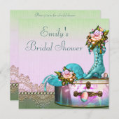  Roos Parels Roze Vrijgezellenfeest Kaart (Voorkant / Achterkant)