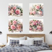 Roos Parfum en Parels (4) Print Set (Slaapkamer)