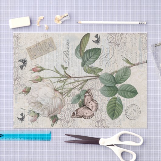 Roos Parijs Tissuepapier (Craft)