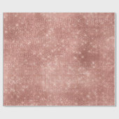 Roos Pastel Vonk Bridal Blush Elegant Birthal Cadeaupapier (Vlak)