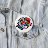 roos patch-knop ronde button 7,6 cm (In situ)