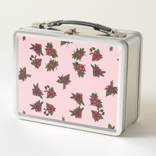 Roos patronen, leuke kleine roze en rode design (Voorkant)
