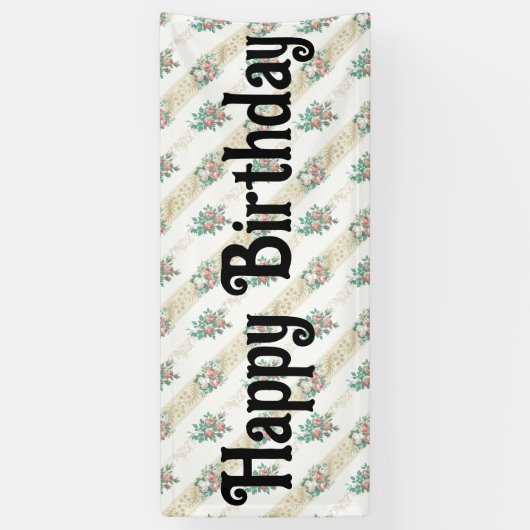 Roos Patroon - Aangepaste banner (Verticaal)