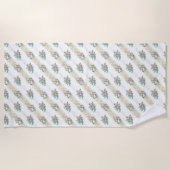  Roos Patroon - Beach Towel Strandlaken (Voorkant)