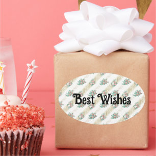  Roos Patroon - Beste wensen sticker