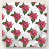 Roos Patroon Bier Onderzetter (Voorkant)