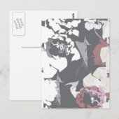  roos patroon briefkaart (Voorkant / Achterkant)