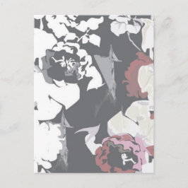  roos patroon briefkaart