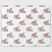 ROOS patroon Cadeaupapier (Vlak)