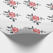 ROOS patroon Cadeaupapier (Hoek)