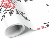 ROOS patroon Cadeaupapier (Rol Hoek)