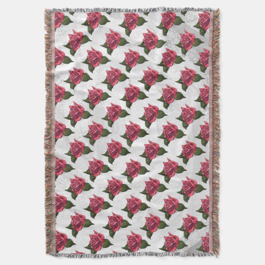 Roos Patroon Deken (Voorkant Verticaal)