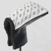  Roos Patroon - Golf Head Hoesje Golfheadcover (3/4 voorkant)