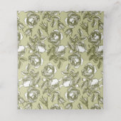  Roos Patroon in Golds Custom Place-kaarten Plaatskaartje (Binnenkant ongevouwen)