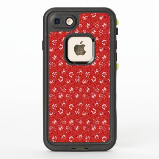 Roos patroon in rood (Achterkant)