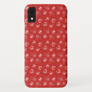 Roos patroon in rood Case-Mate iPhone case