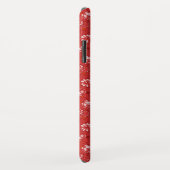 Roos patroon in rood Case-Mate iPhone case (Achterkant/rechts)