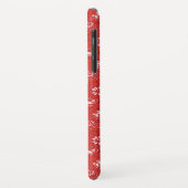 Roos patroon in rood Case-Mate iPhone case (Achterkant/links)