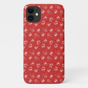 Roos patroon in rood Case-Mate iPhone case