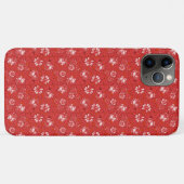 Roos patroon in rood Case-Mate iPhone case (Achterkant (horizontaal))
