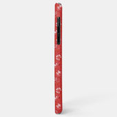 Roos patroon in rood Case-Mate iPhone case (Achterkant/links)