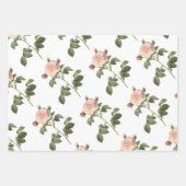 Roos Patroon Inpakpapier Vel (Voorkant)