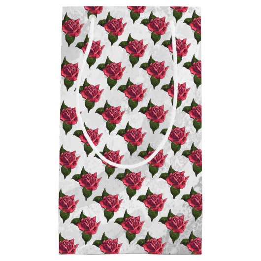 Roos Patroon Klein Cadeauzakje (Voorkant)