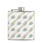  Roos patroon - kolf Heupfles (Voorkant)