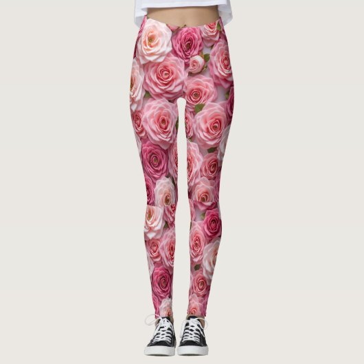 roos Patroon leggings (Voorkant)