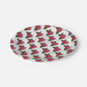 Roos Patroon Papieren Bordje (Gekanteld)