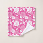 ROOS PATROON (ROZE) BAD HANDDOEK (Wasdoekje)