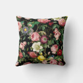 Roos Patroon Roze en Rood Kussen (Achterkant)