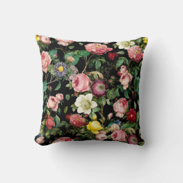 Roos Patroon Roze en Rood Kussen