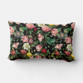 Roos Patroon Roze en Rood Kussen (Achterkant)