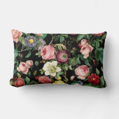 Roos Patroon Roze en Rood Kussen (Voorkant)