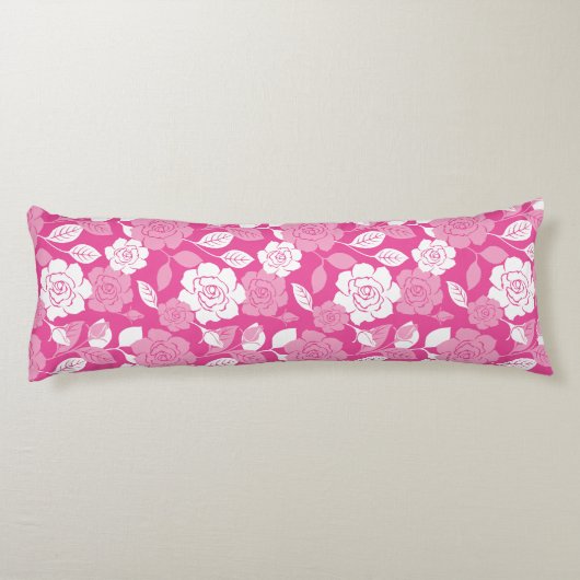 ROOS PATROON (ROZE) LICHAAMSKUSSEN (Achterkant)