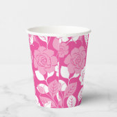 ROOS PATROON (ROZE) PAPIEREN BEKERS (Rechts)