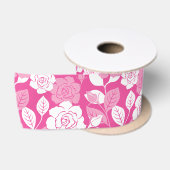 ROOS PATROON (ROZE) SATIJNEN LINT (Spoel)