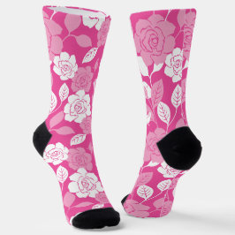 ROOS PATROON (ROZE) SOKKEN