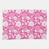 ROOS PATROON (ROZE) THEEDOEK (Horizontaal)
