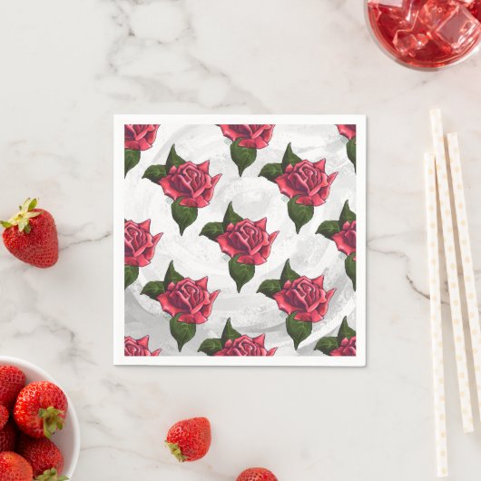 Roos Patroon Servetten (Insitu)