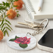 Roos Patroon Sleutelhanger (Voorkant Rechts)