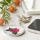Roos Patroon Sleutelhanger (Zijkant)