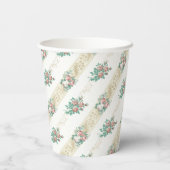  Roos Patroonkopjes Papieren Bekers (Achterkant)