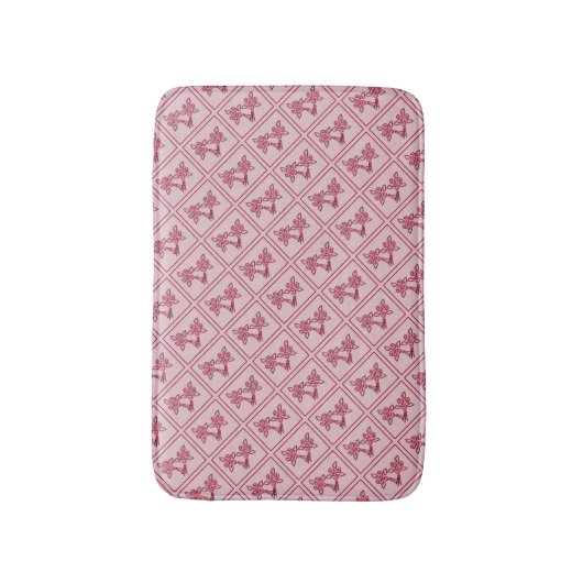 Roos Pattern Bath Mat (Voorkant Verticaal)