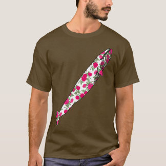 Roos Pattern Blue Whale Ascending T-shirt