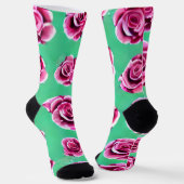 Roos Pattern Sokken (Gebogen)