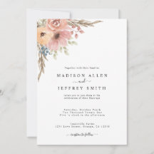 Roos Peach Floral Wedding